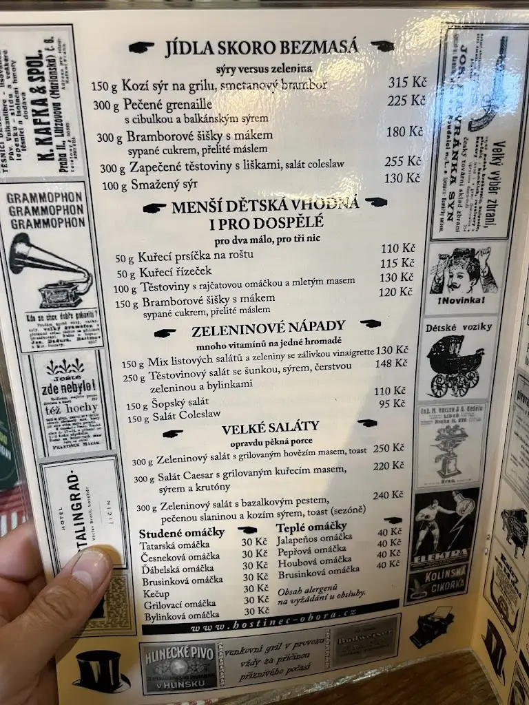 Menu_Zájezdní hostinec OBORA Trpišov_Slatiňany_image_2