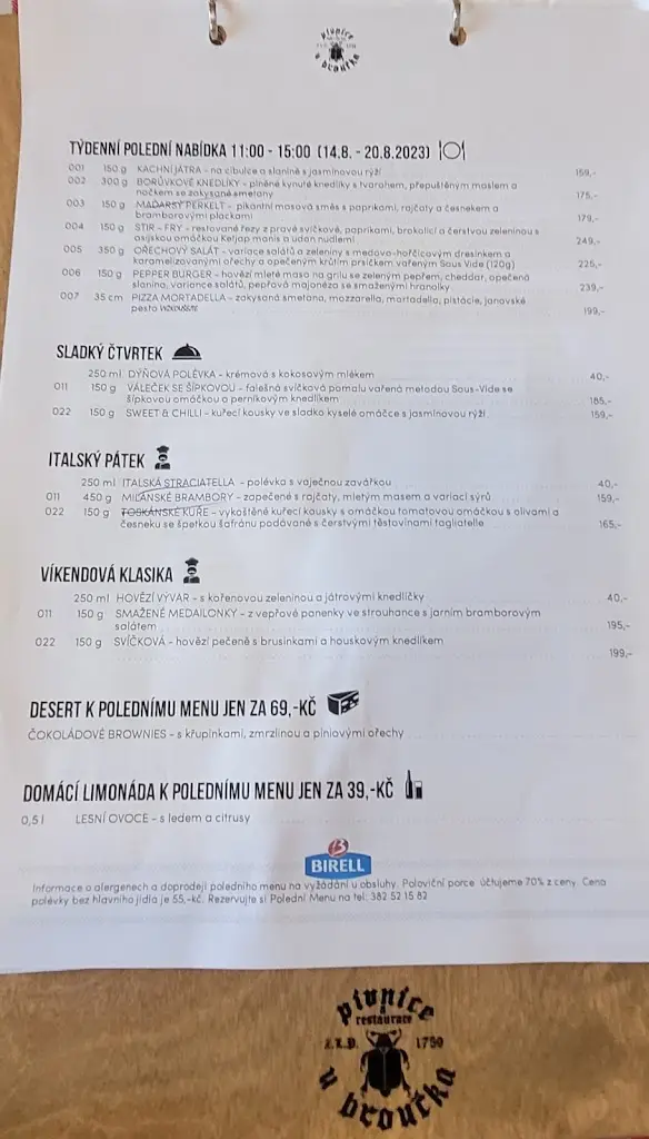 Menu_Hostinec U Broučka_Milevsko_image_1