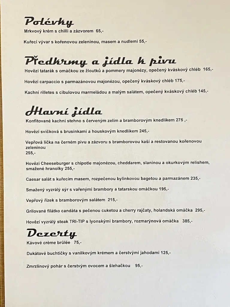 Menu_Restaurace a penzion TLUSTÁ KACHNA_Slatiňany_image_1