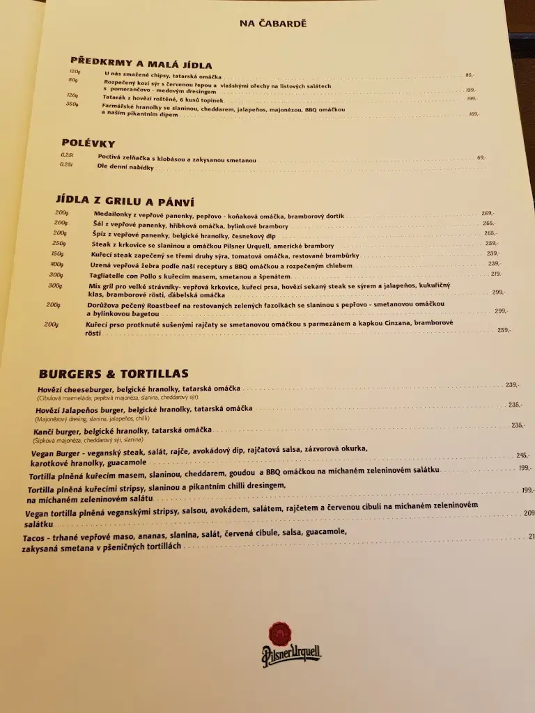 Menu_RESTAURACE NA ČABARDĚ_Blovice_image_1