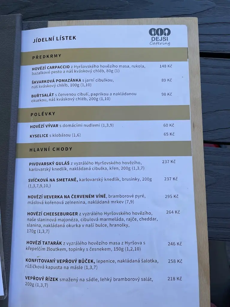 Menu_Restaurace - městský pivovar Domažlice_Domažlice_immagine_2