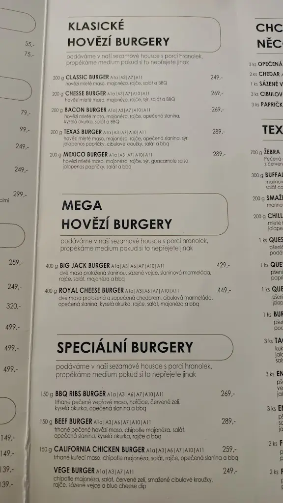 Menu_U Kulináře - Tex-Mex Restaurant & Burger bar_Domažlice_image_2