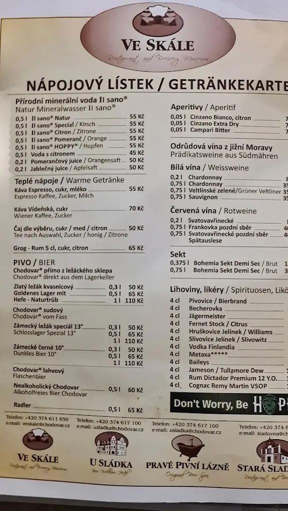 Menu_Restaurace Ve Skále_Chodová Planá_immagine_4