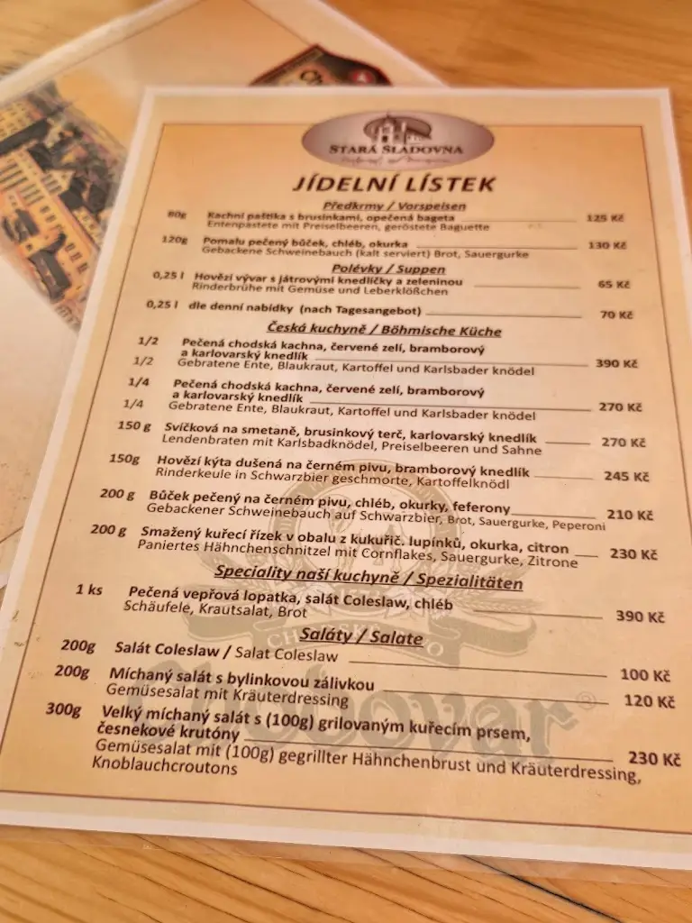 Menu_Restaurace Stará Sladovna_Chodová Planá_image_1