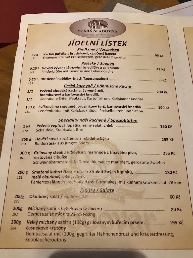 Menu_Restaurace Stará Sladovna_Chodová Planá_image_4