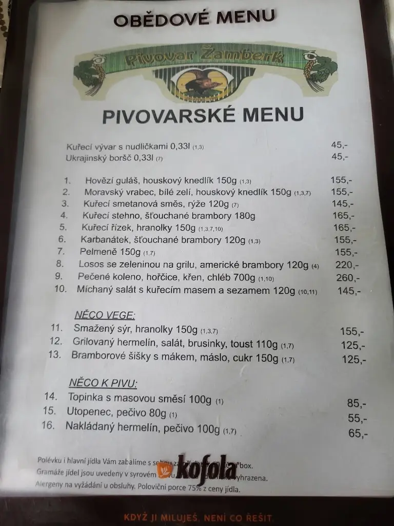 Menu_Pivovar Žamberk Kanec_Žamberk_image_1
