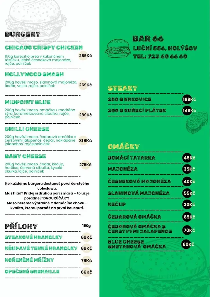 Menu_BAR 66_Holýšov_image_1