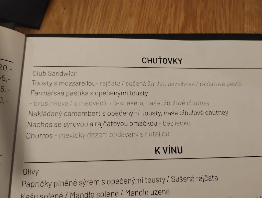 Menu_LaCasa vino & caffe_Vysoké Mýto_image_3