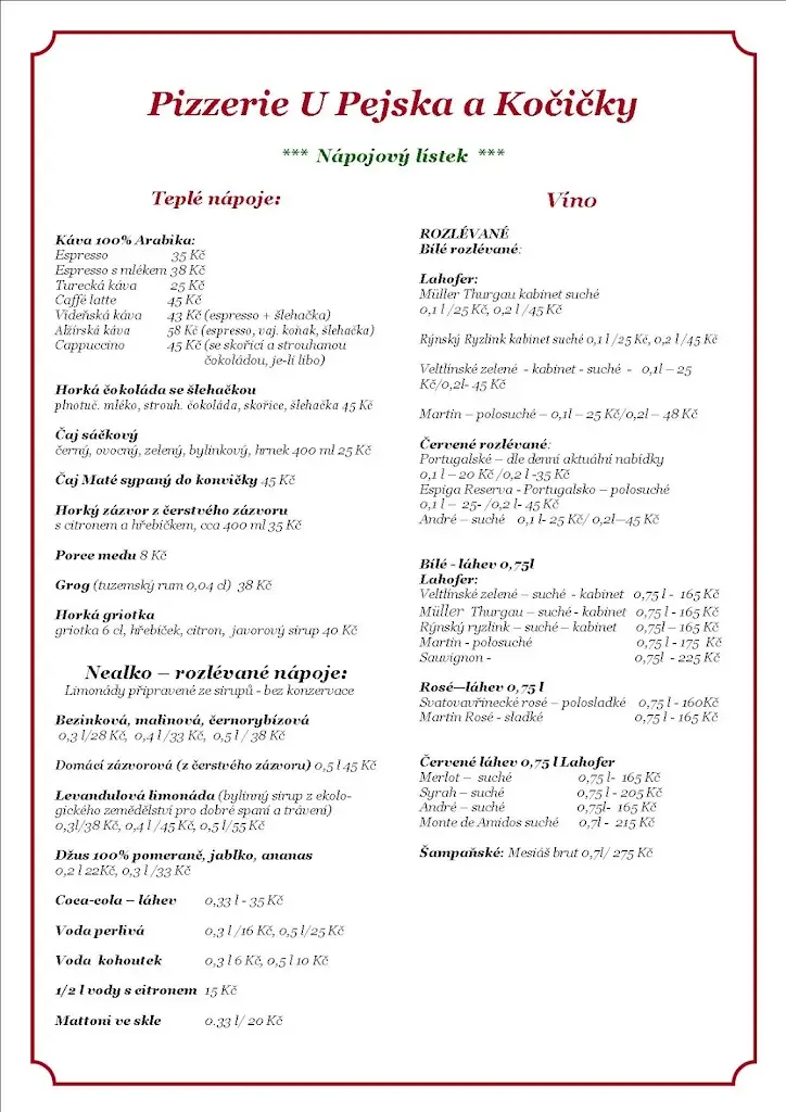 Menu_Pizzerie U Pejska a Kočičky Kasejovice_Kasejovice_image_3