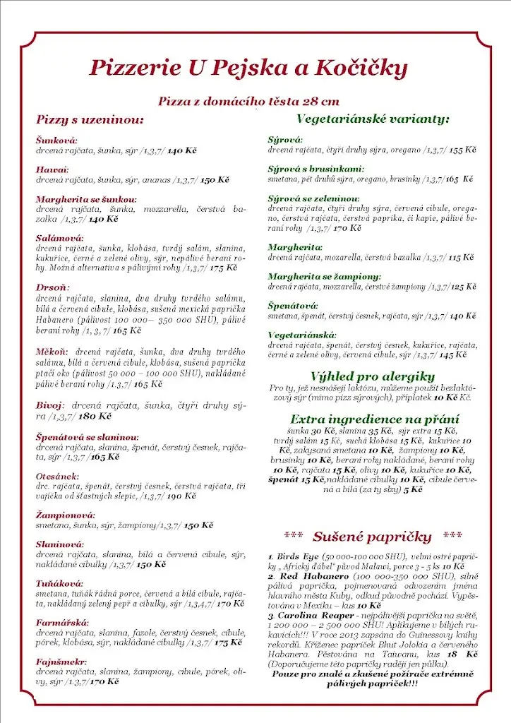 Menu_Pizzerie U Pejska a Kočičky Kasejovice_Kasejovice_image_4