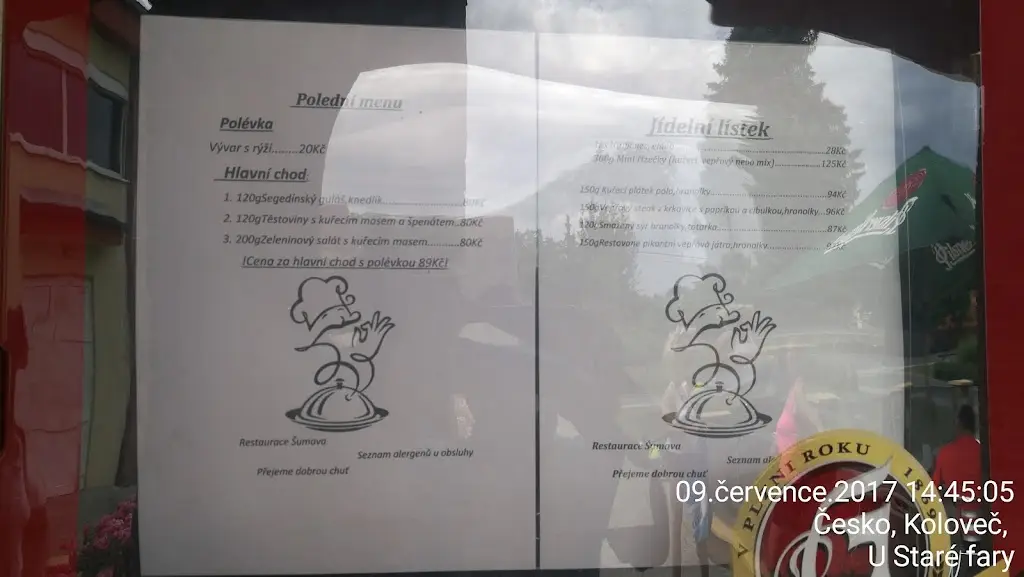 Menu_Restaurant Šumava_Kout na Šumavě_image_2