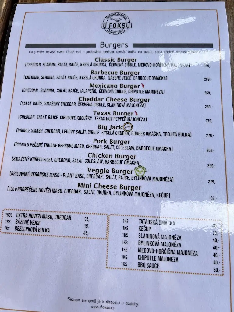 Menu_Restaurace U Foksů_Kaznějov_image_1