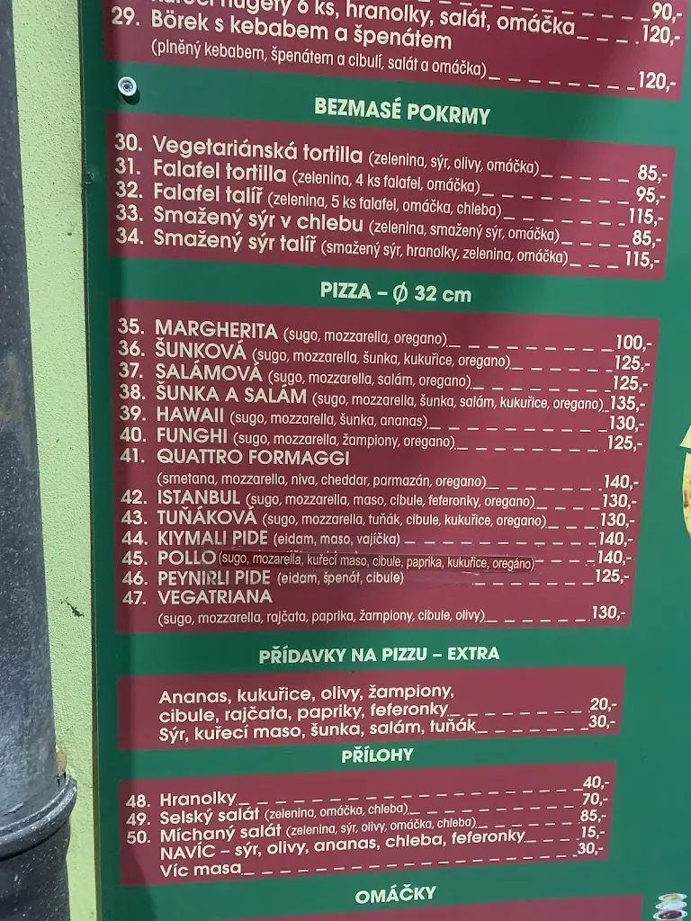 Menu_Original Döner Kebab House_Milevsko_image_4