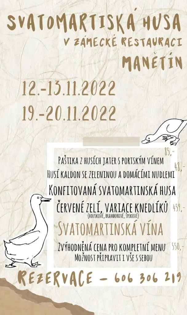 Menu_Zámecká restaurace Manětín_Manětín_image_2