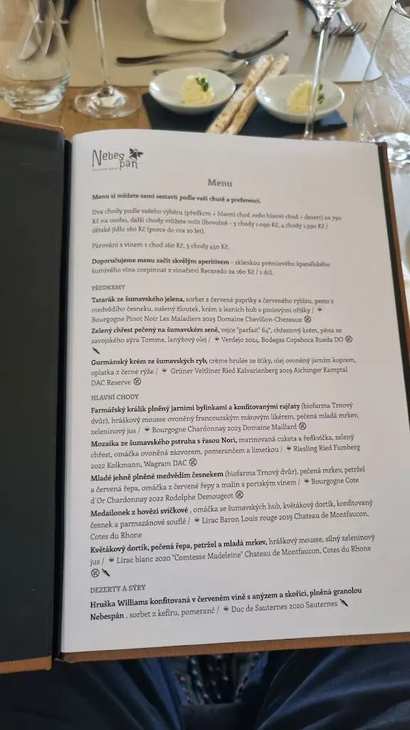 Menu_Restaurace a kavárna Nebespán_Kašperské Hory_immagine_1