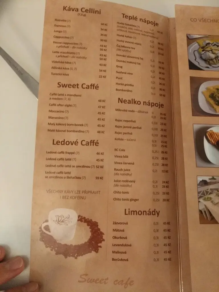 Menu_Kavárna Sweet Cafe_Milevsko_image_1