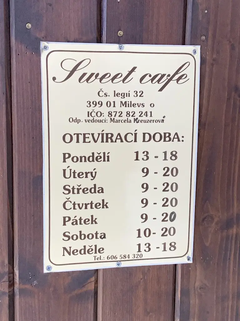 Menu_Kavárna Sweet Cafe_Milevsko_image_3