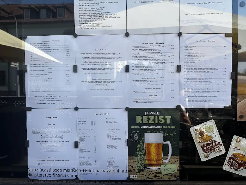 Menu_Penzion & Restaurace Na Solné stezce_Kašperské Hory_image_1