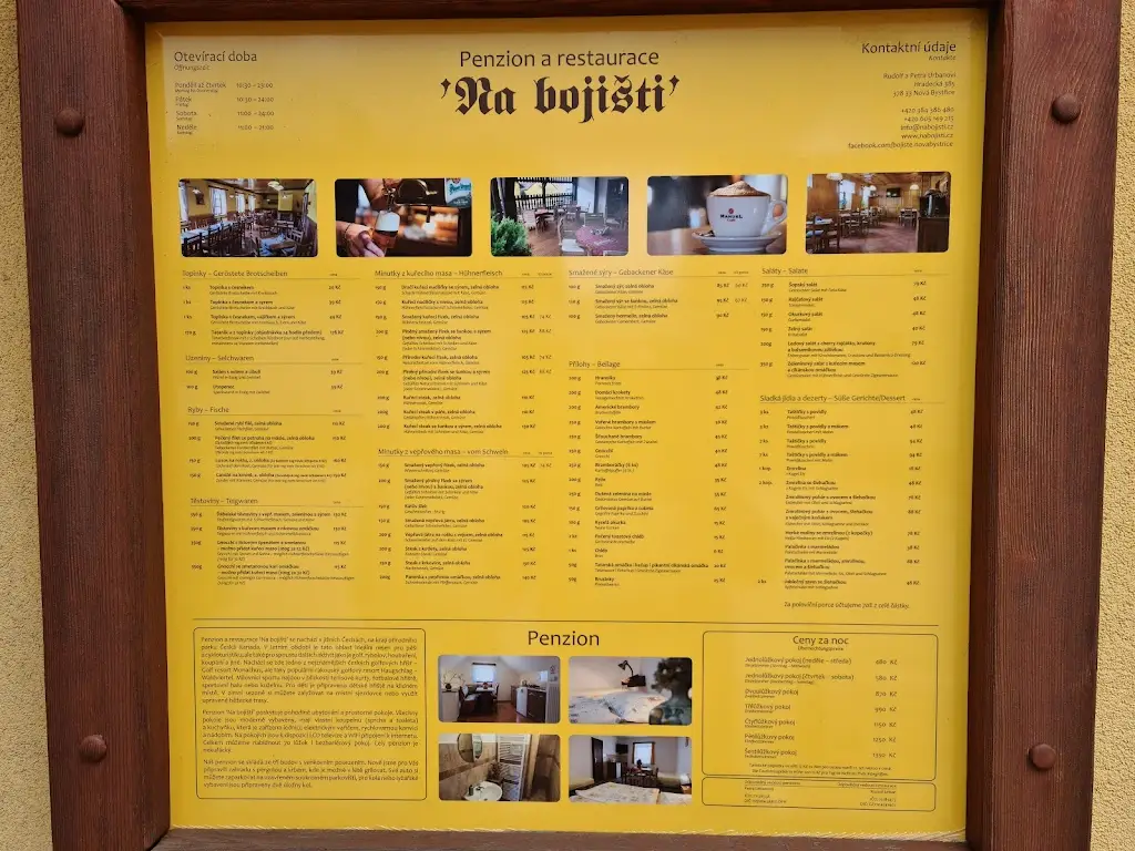 Menu_Penzion a restaurace 