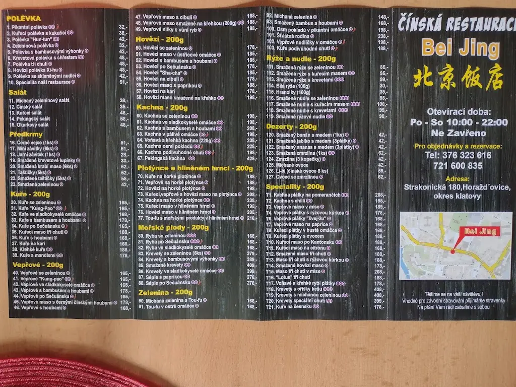 Menu_Restaurace Peking_Horažďovice_immagine_3