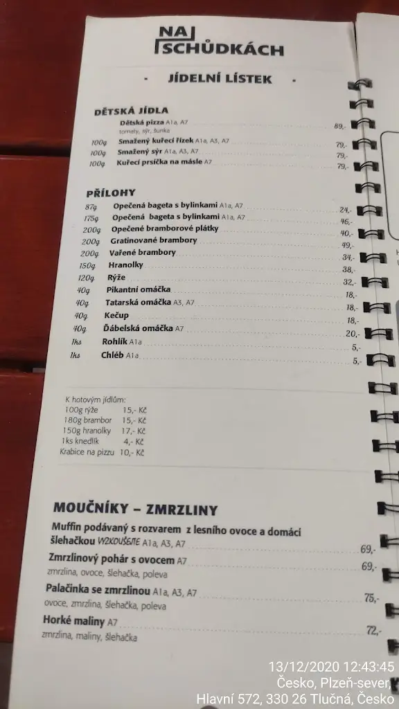 Menu_Restaurace Na Schůdkách_Nýřany_immagine_1