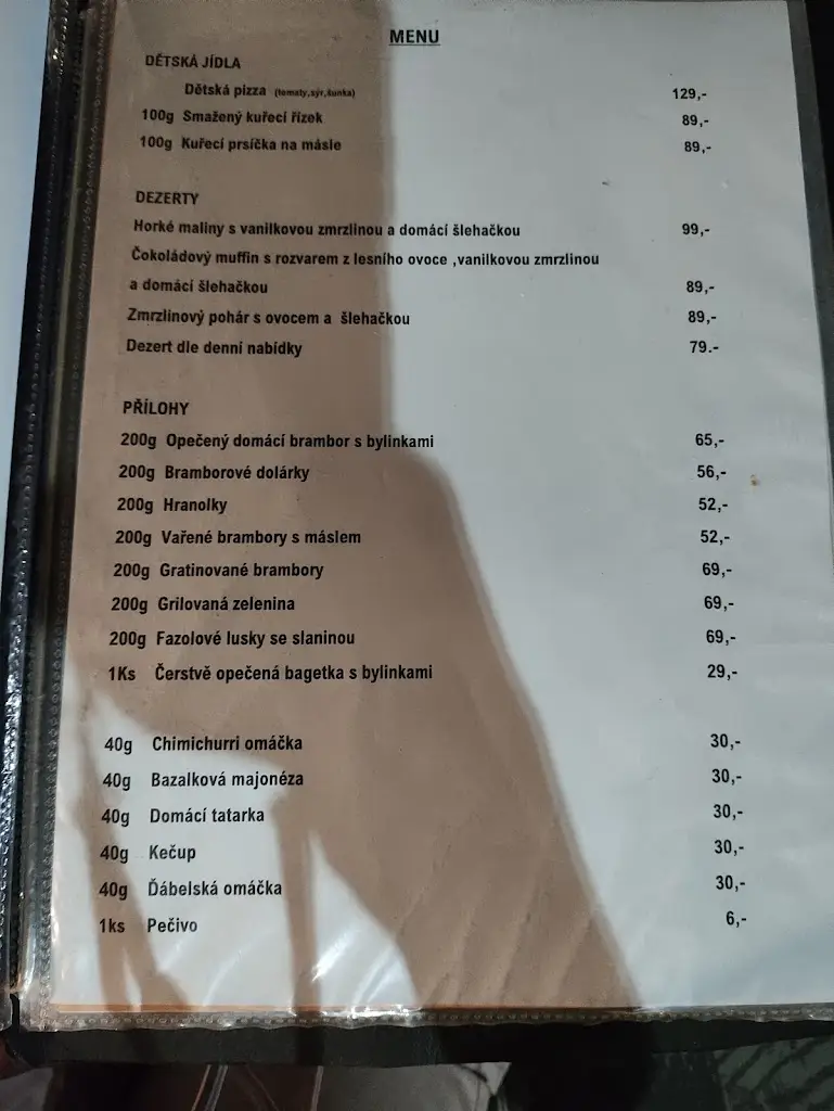 Menu_Restaurace Na Schůdkách_Nýřany_immagine_2