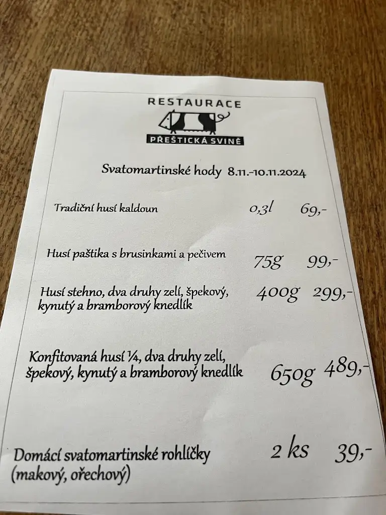Menu_Restaurace Přeštická svině_Okres Plzeň-jih_image_1