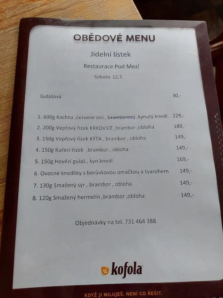 Menu_Roman Werner - Restaurace 