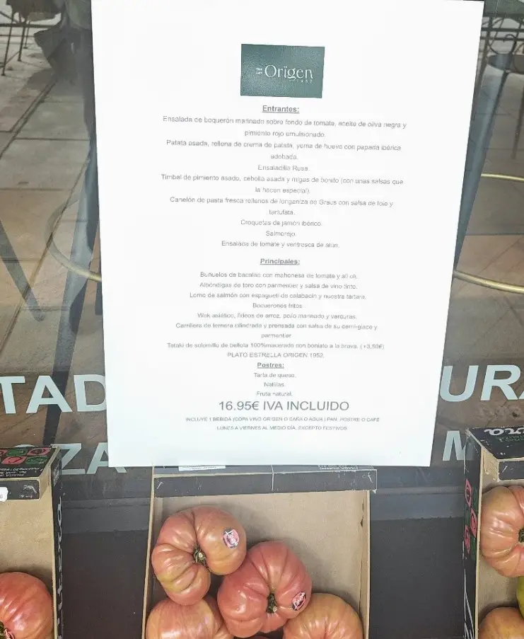 Menu_Gran Café Origen 1952_Planá_image_3