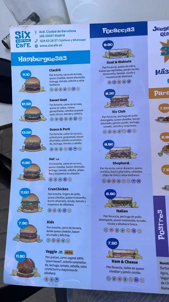 Menu_Six Board Game Cafe_Planá_image_1