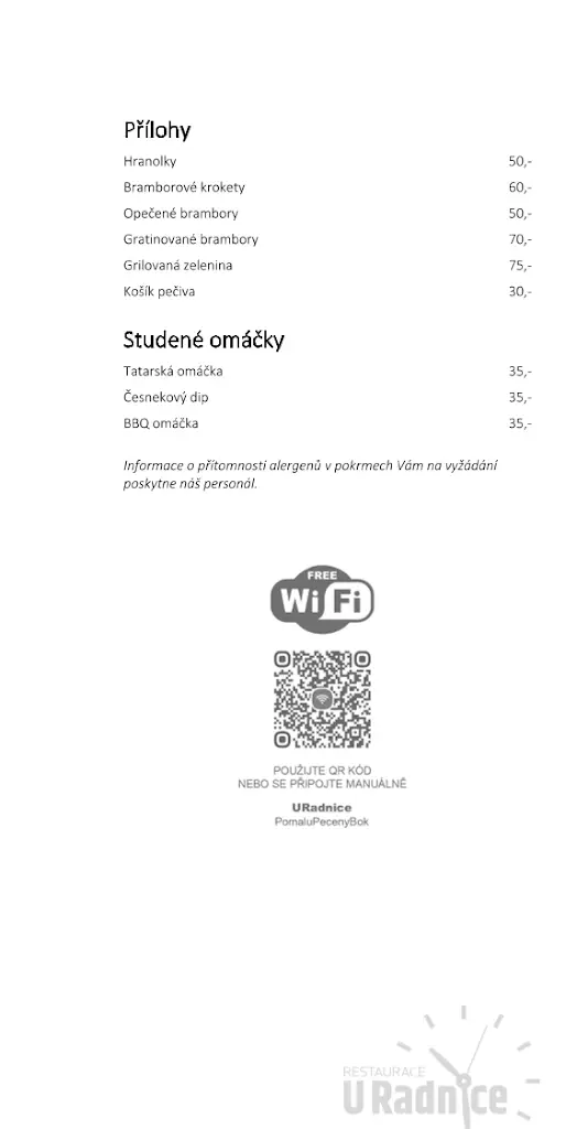 Menu_Restaurace U Radnice_Radnice_immagine_3