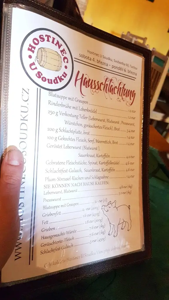 Menu_HOSTINEC A PENZION U SOUDKU_Okres Tachov_image_4