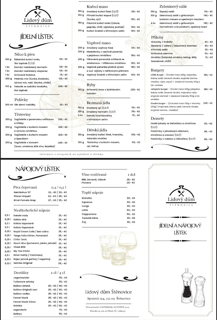 Menu_Lidový dům Štěnovice_Štěnovice_image_1