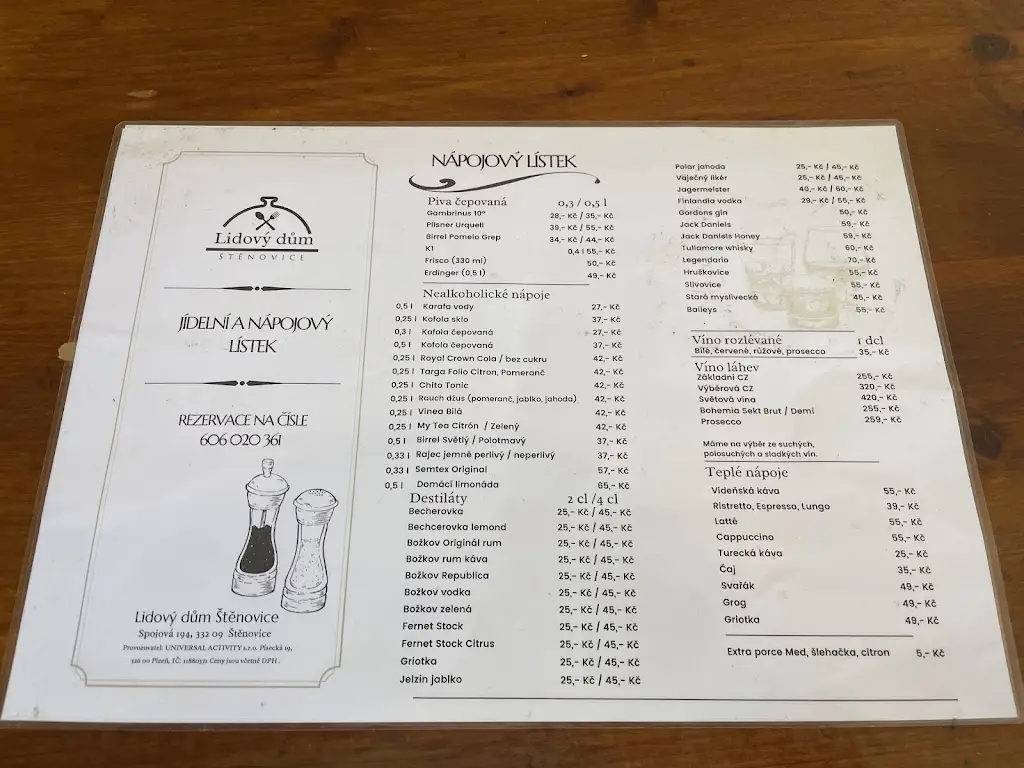 Menu_Lidový dům Štěnovice_Štěnovice_image_2