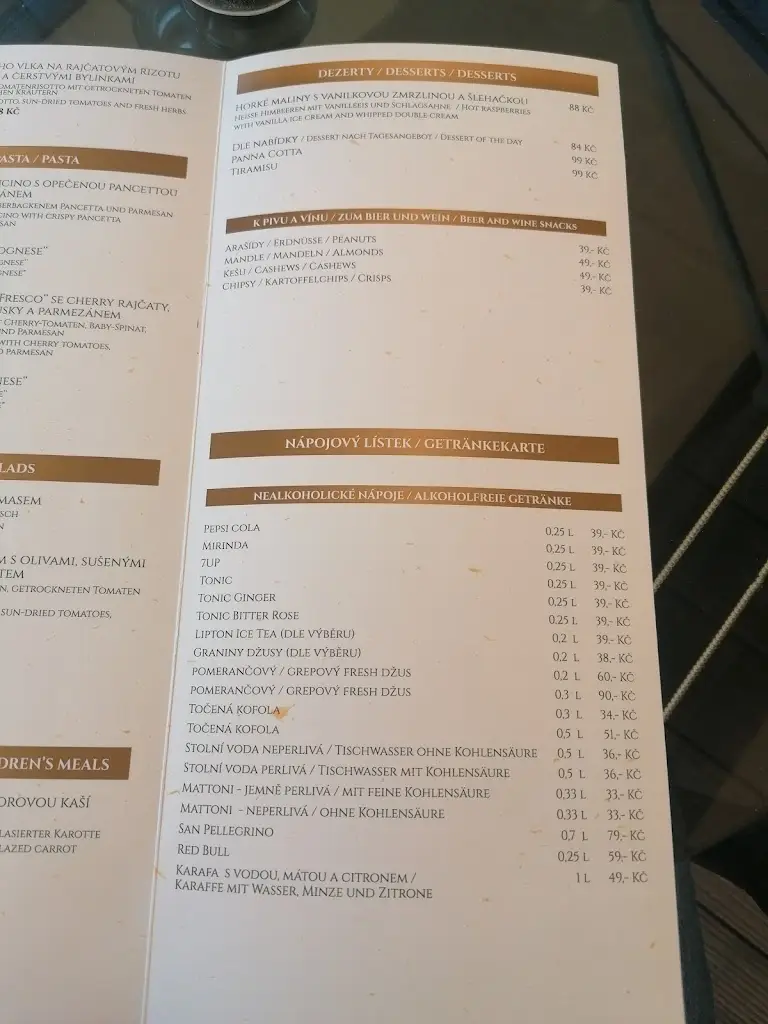 Menu_Excellent restaurace_Stříbro_image_1