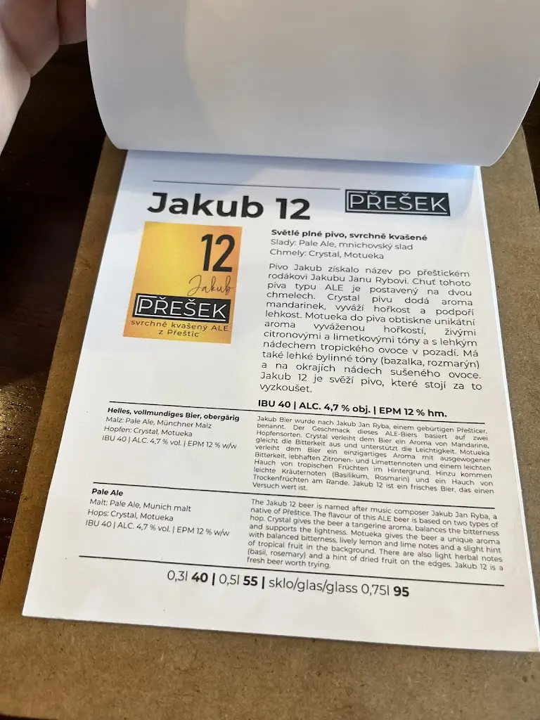 Menu_Restaurace a pivovar PŘEŠEK_Přeštice_image_3