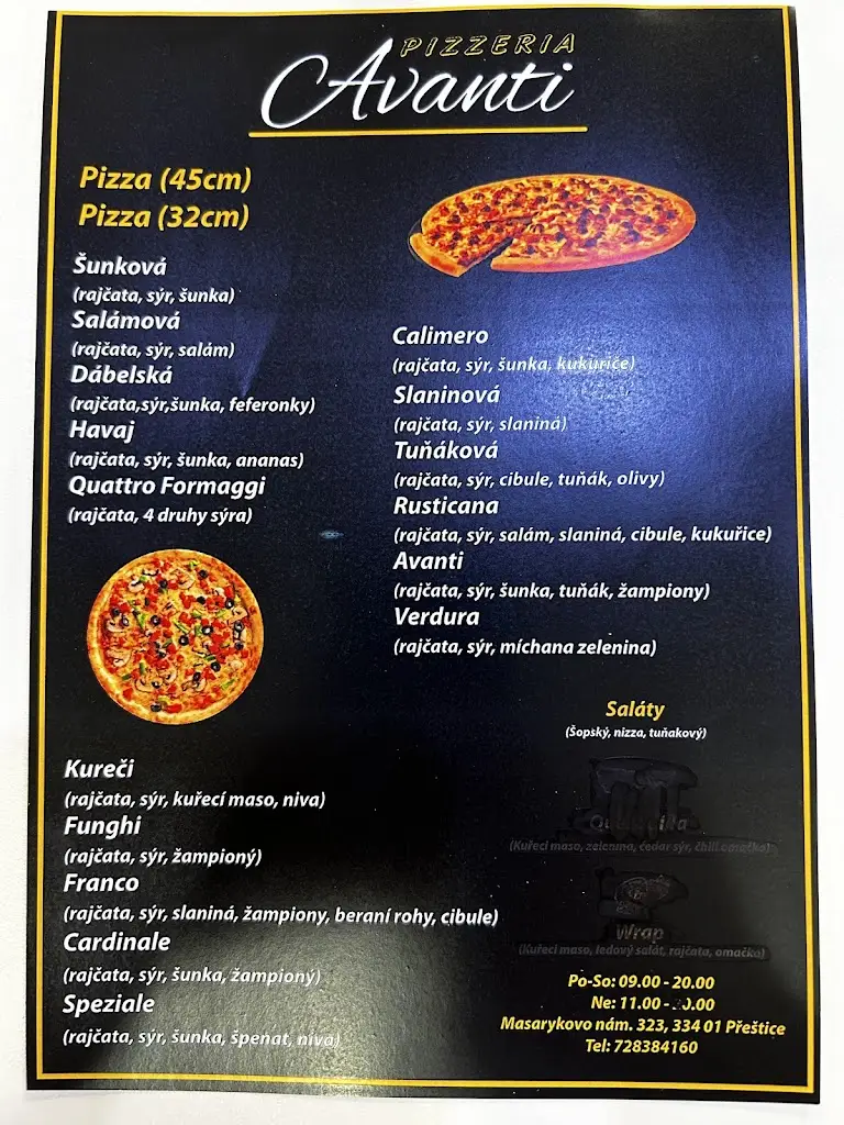 Menu_Pizzeria Avanti_Přeštice_image_1