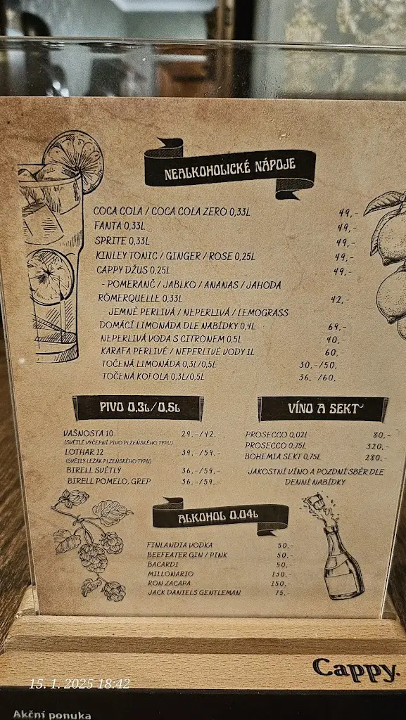 Menu_Zámecký restaurant Rudolf ll._Plasy_image_1