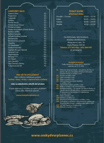Menu_RESTAURACE ČESKÝ DVŮR_Starý Plzenec_image_3