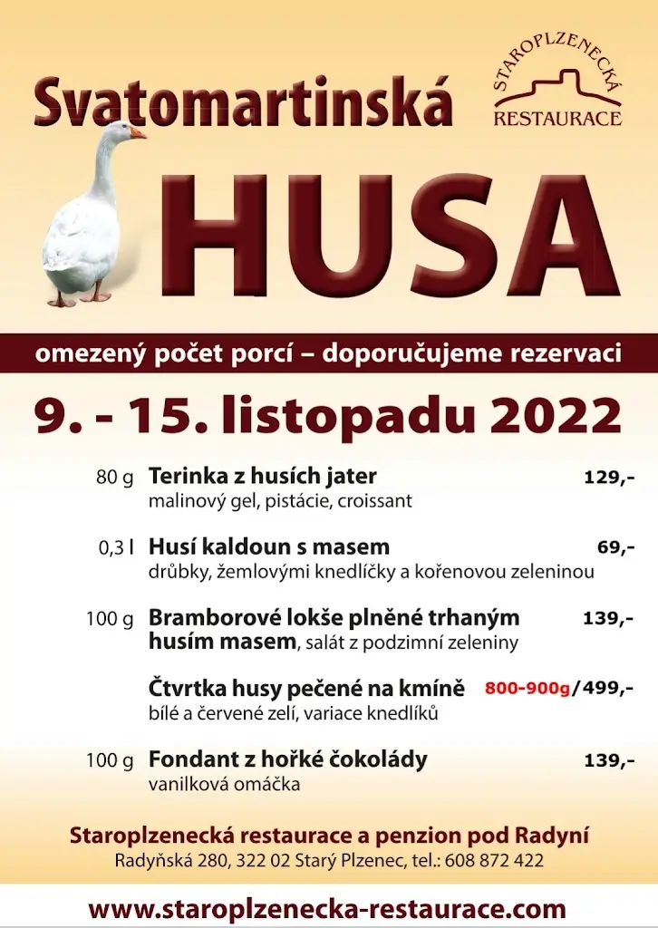 Menu_Staroplzenecká restaurace_Starý Plzenec_image_2