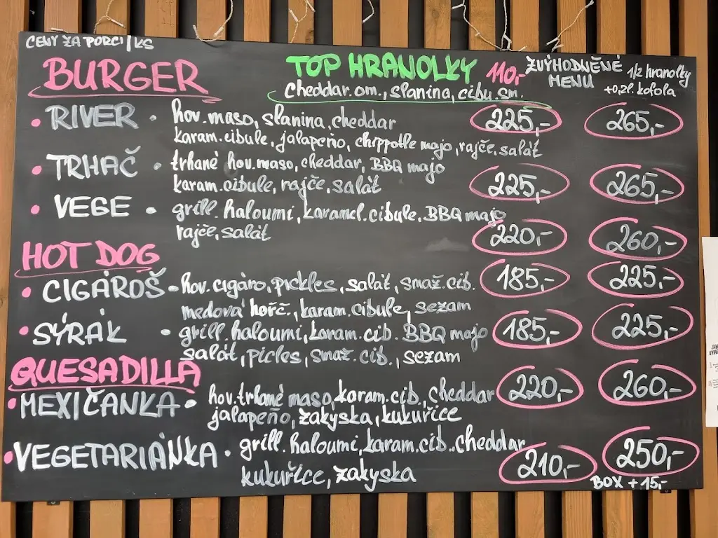 Menu_The River Grill_Starý Plzenec_image_1