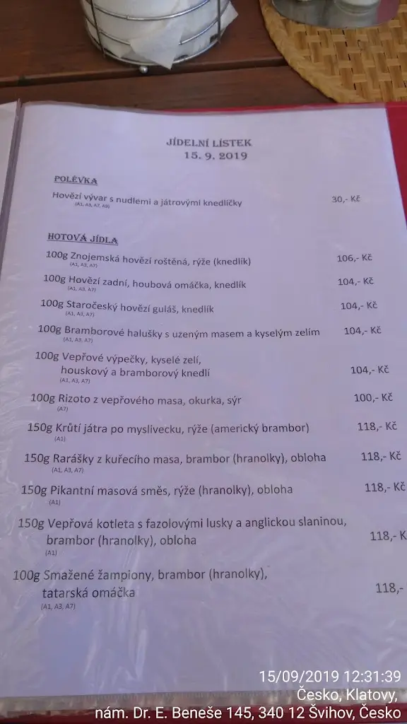 Menu_Restaurace U Hradu_Švihov_image_4