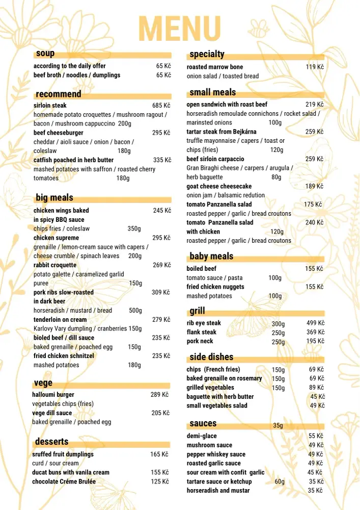 Menu_Bejkárna Sušice_Sušice_image_1