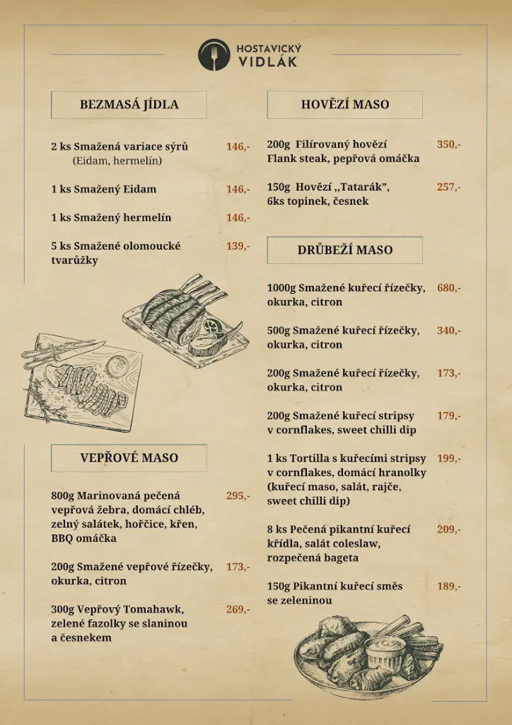 Menu_Hostavický Vidlák_Hostavice_immagine_2