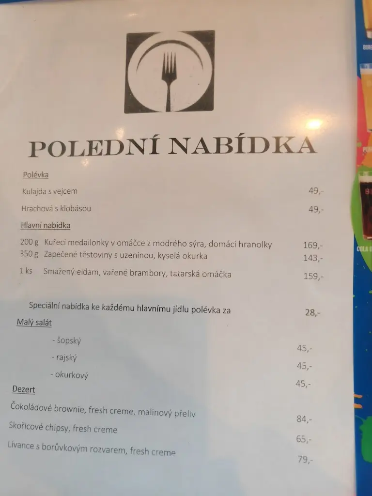 Menu_Hostavický Vidlák_Hostavice_immagine_4