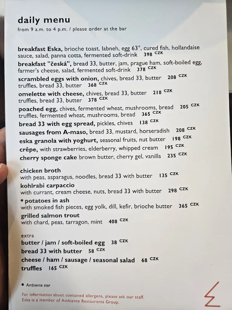 Menu_Eska Restaurant and Bakery_Karlín_image_1