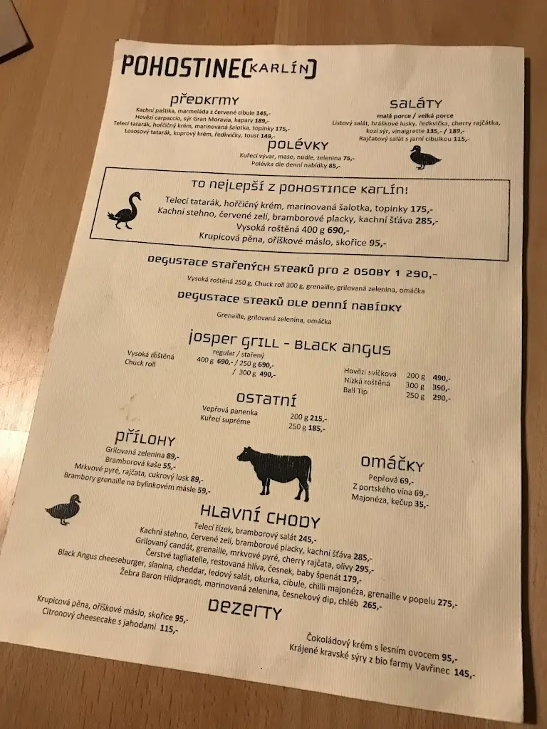 Menu_Pohostinec Karlín_Karlín_image_2