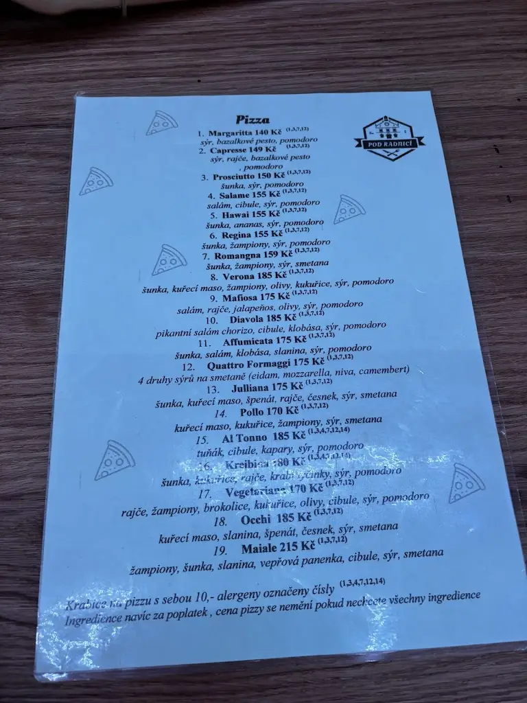 Menu_Restaurace Pod Radnicí_Nové Hrady_immagine_4