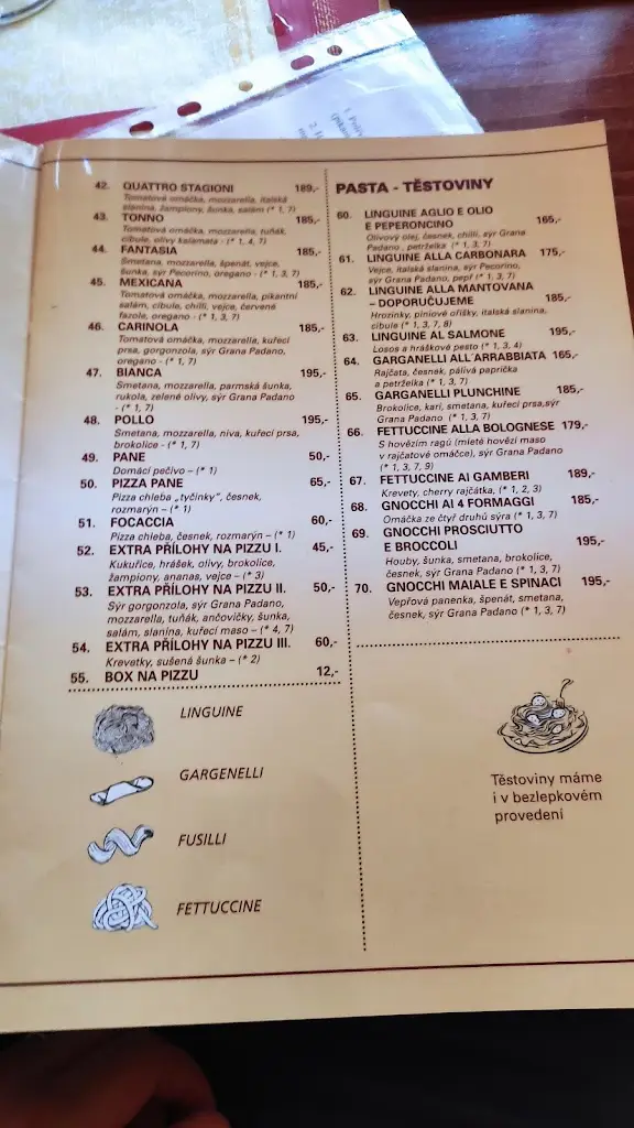 Menu_Pizzerie - Ristorante Violete_Černý Most_image_1