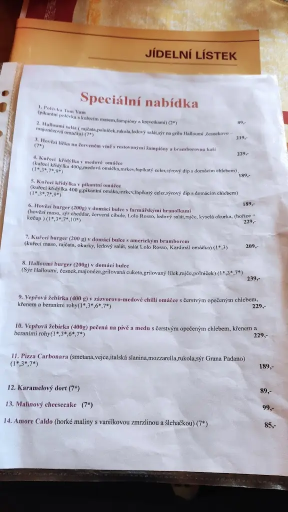 Menu_Pizzerie - Ristorante Violete_Černý Most_image_2